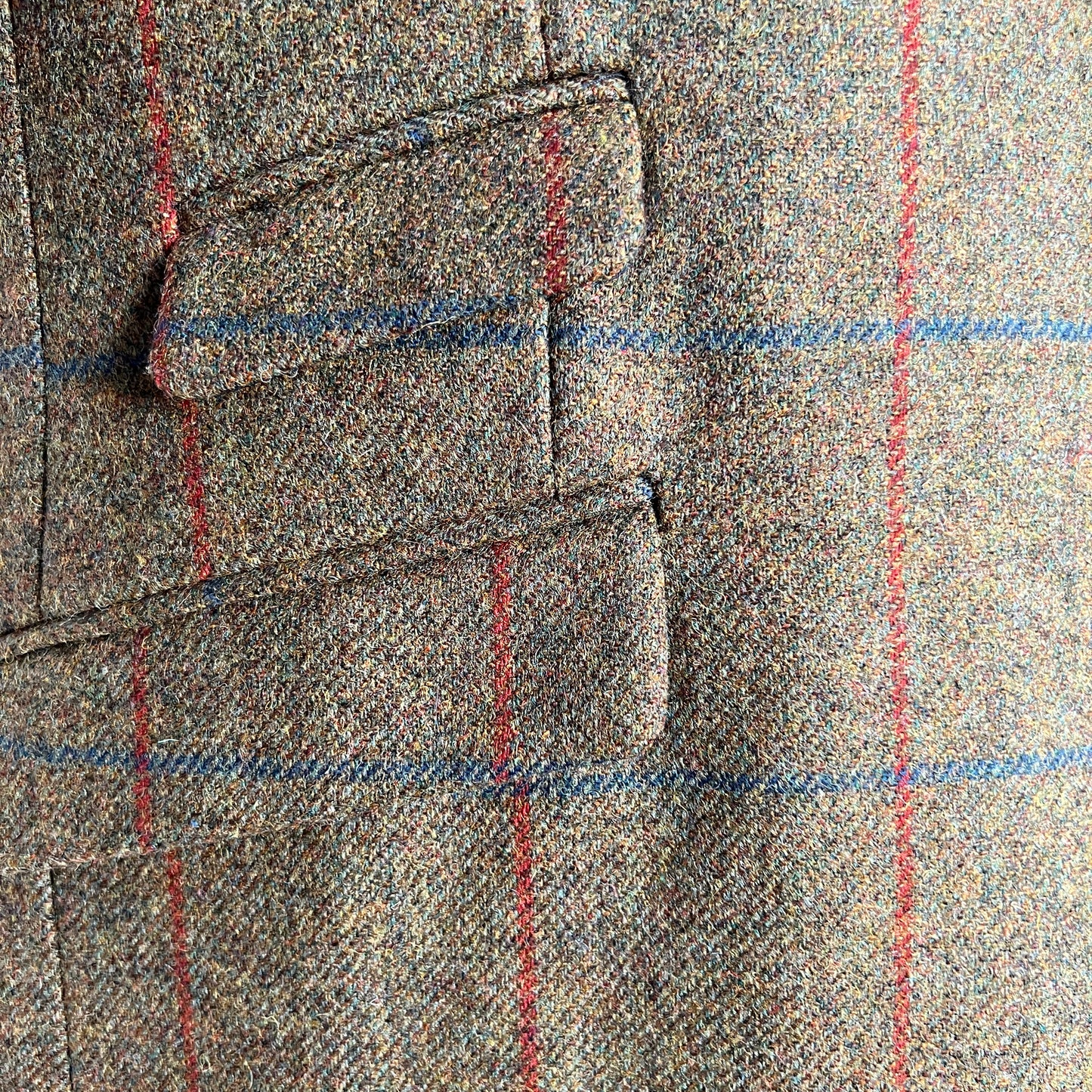 Horace Barton Green Francis Check Tweed Blazer