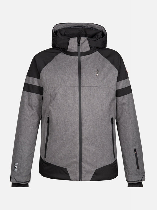 Aulp Mens Grey/Black Ski Jacket Sammy