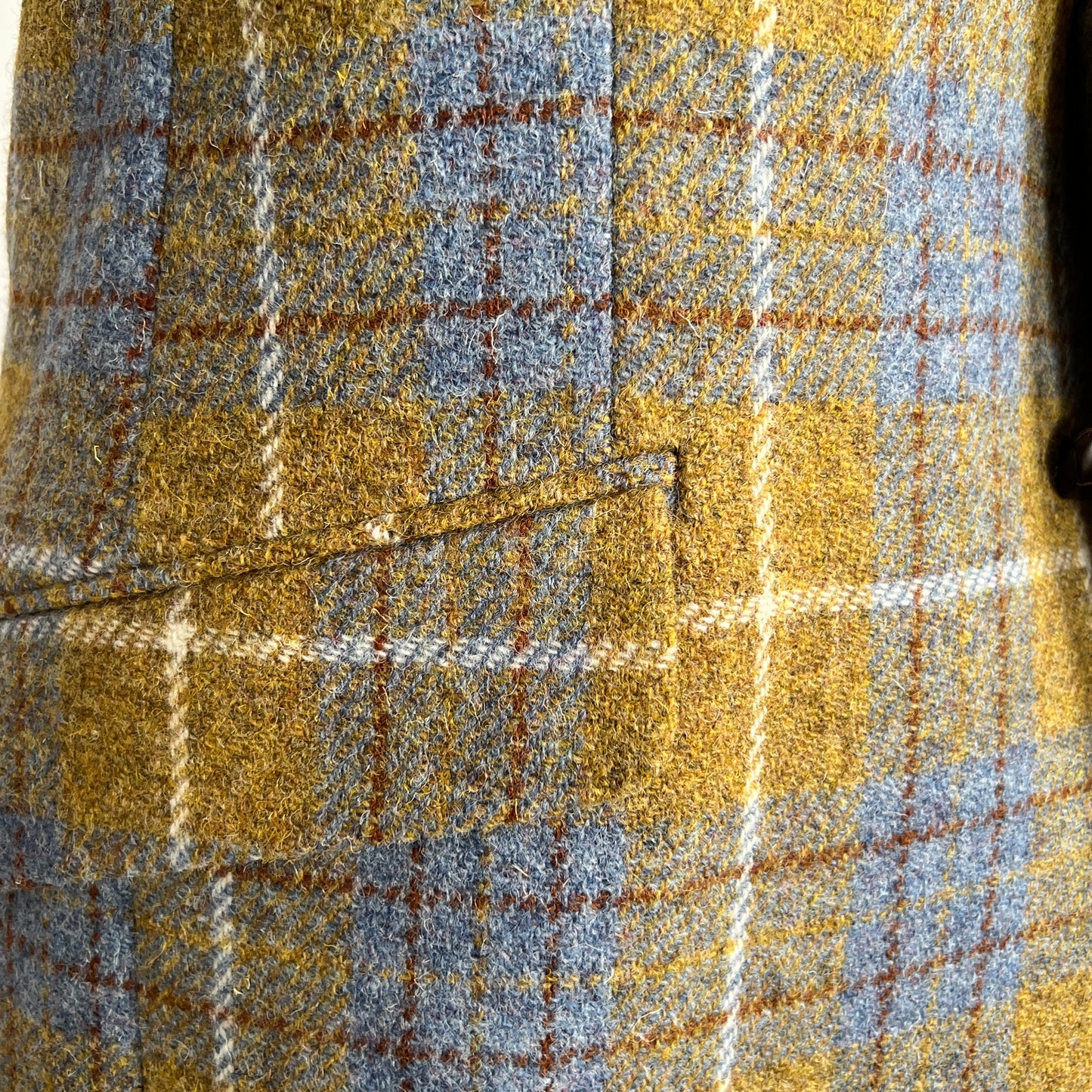 Bucktrout Patrick Yellow Tartan Tweed Blazer