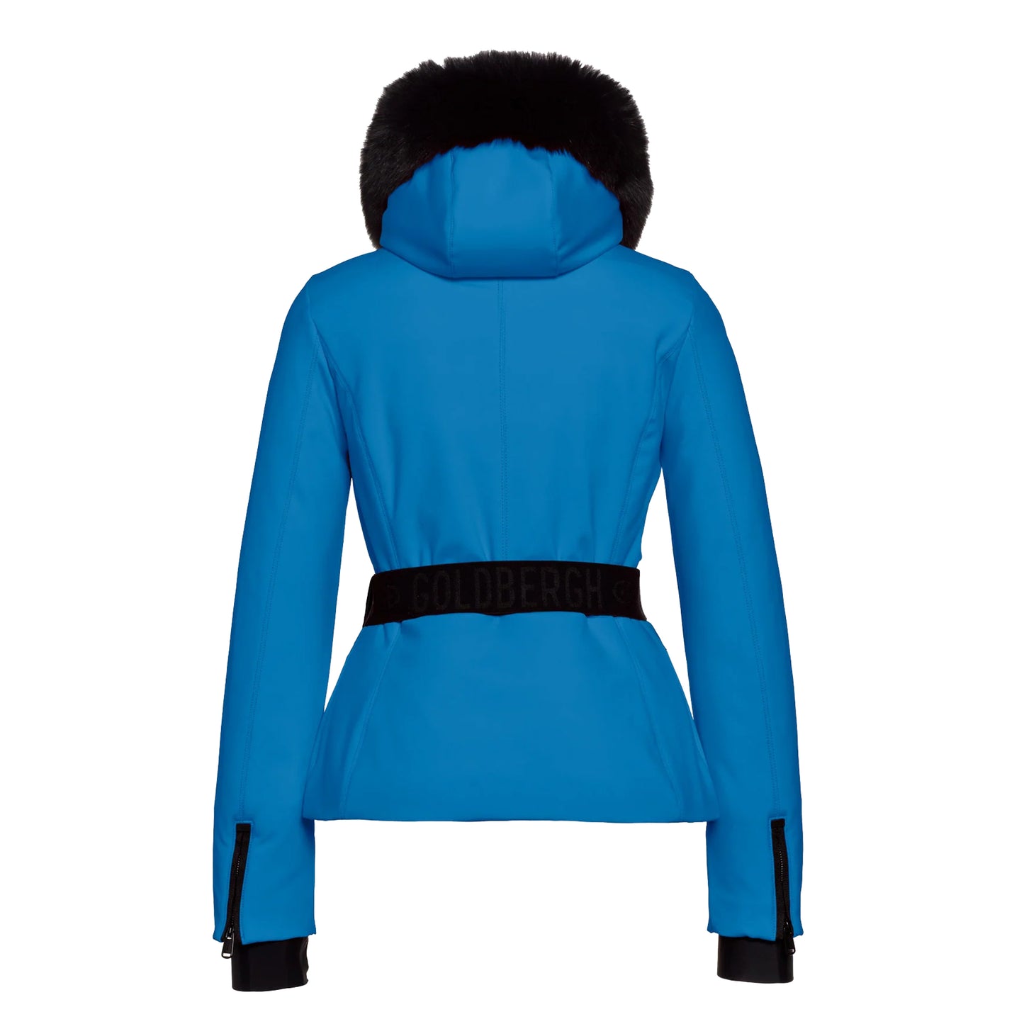 Goldbergh Womens Hida Faux-Fur Ski Jacket Blue