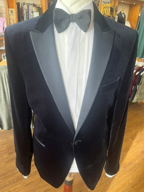 Formal Navy Velvet Dinner Jacket