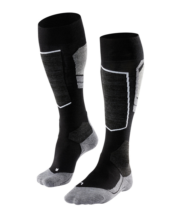 FALKE Mens technical ski socks  SK4 Black/Grey