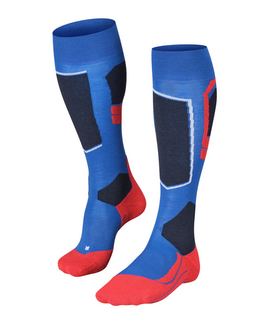 FALKE Mens technical ski socks SK4 Blue/Red
