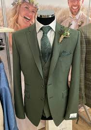 Green Flannel 3 Piece suit